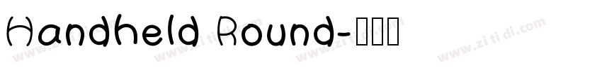 Handheld Round字体转换